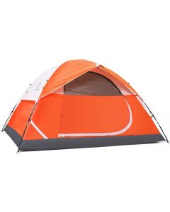 CAMEL CROWN Dome Tent for Outdoor Camping Orange - 4 Person