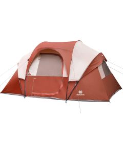 Camping Tent - 2021 Upgraded 10 Person Tent for Camping Waterproof - Red