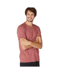 MEN'S MAROON FITNESS T-SHIRT 500 SLIM - / LIGHT WORKOUT NYAMBA - S