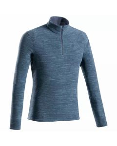 MEN'S FLEECE - BLUE GRAY - MH100 QUECHUA Large